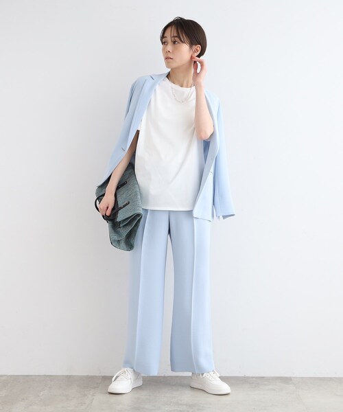 INDIVI(インディヴィ)の「◆【洗える】大人きれいめデザインTシャツ(Tシャツ/カットソー・レディース・ホワイト/ブラック/ナチュラル・05/12/13/15 /19/38)」の6枚目の写真