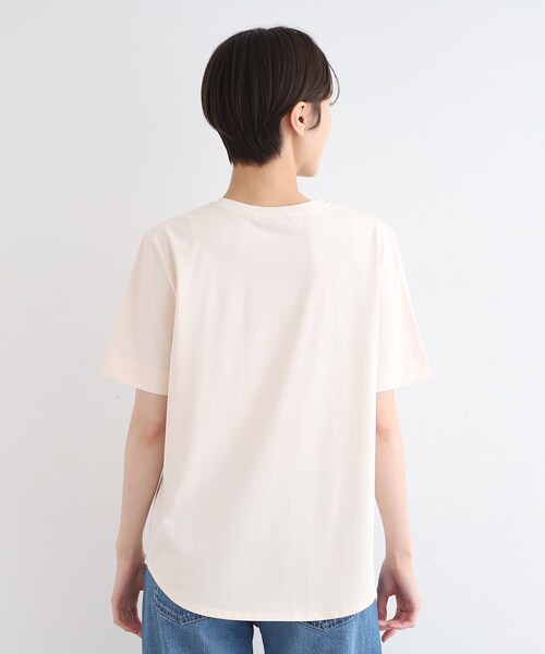 INDIVI(インディヴィ)の「◆【洗える】大人きれいめデザインTシャツ(Tシャツ/カットソー・レディース・ホワイト/ブラック/ナチュラル・05/12/13/15 /19/38)」の19枚目の写真