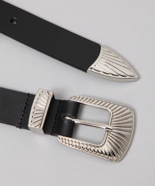 HARE(ハレ)の「ウェスタンバックルベルト(HARE)(ベルト・メンズ・ブラック/ブラウン・FREE)」の5枚目の写真