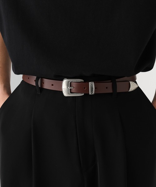 HARE(ハレ)の「ウェスタンバックルベルト(HARE)(ベルト・メンズ・ブラック/ブラウン・FREE)」の14枚目の写真