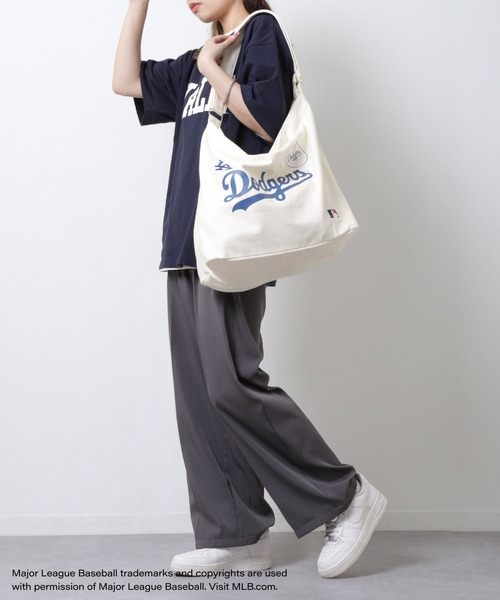 MLB（メジャーリーグベースボール）の「【MLB】 キャンバス ショルダーバッグ / ポストマンバッグ（ショルダーバッグ・メンズ・ブラック/オフホワイト/ネイビー・FREE）」の11枚目の写真