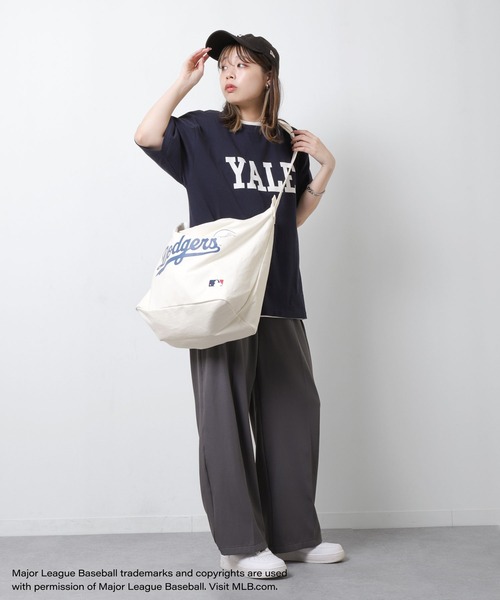 MLB（メジャーリーグベースボール）の「【MLB】 キャンバス ショルダーバッグ / ポストマンバッグ（ショルダーバッグ・メンズ・ブラック/オフホワイト/ネイビー・FREE）」の12枚目の写真