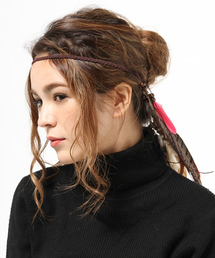 AZUL by moussy | カラーフェザーヘッドバンド(ヘアゴム)