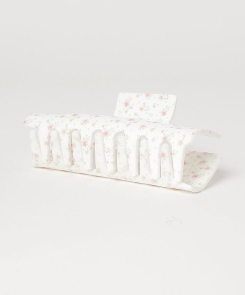 RUBY AND YOU（ルビーアンドユー）の「［select］花柄スクエアヘアクリップ（バレッタ/ヘアクリップ・レディース・ホワイト・FREE）」の3枚目の写真