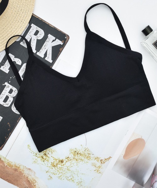 Miniministore(ミニミニストア)の「ショート丈 リブ キャミソール(キャミソール・レディース・ブラック/ベージュ/オレンジ/ホワイト/グリーン/ブラウン/ピンク/テラコッタ・M/L)」の21枚目の写真