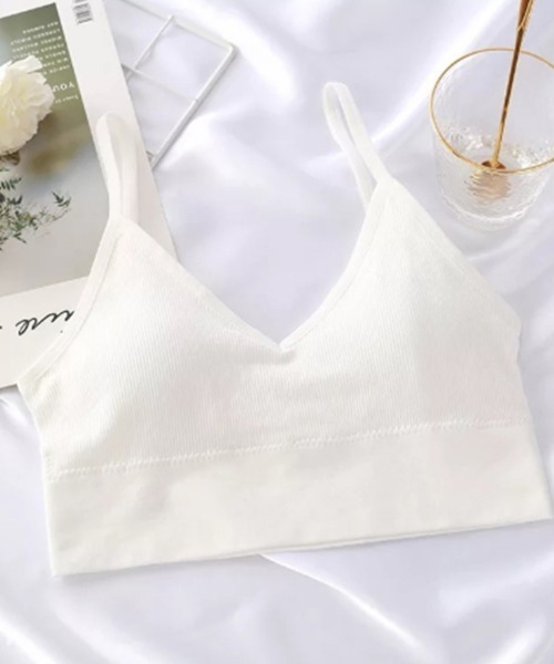 Miniministore(ミニミニストア)の「ショート丈 リブ キャミソール(キャミソール・レディース・ブラック/ベージュ/オレンジ/ホワイト/グリーン/ブラウン/ピンク/テラコッタ・M/L)」の22枚目の写真