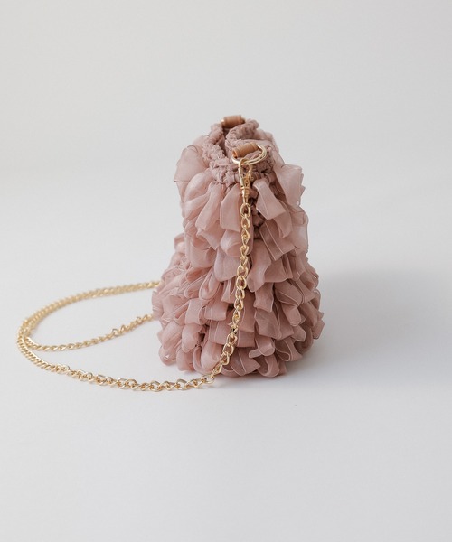 DEICY（デイシー）の「オーガンジーショルダーバッグ（ショルダーバッグ・レディース・ベージュ系その他/ピンク・FREE）」の5枚目の写真