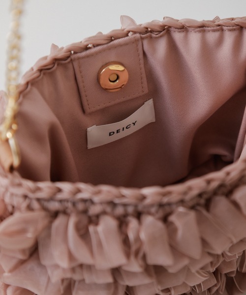 DEICY（デイシー）の「オーガンジーショルダーバッグ（ショルダーバッグ・レディース・ベージュ系その他/ピンク・FREE）」の8枚目の写真