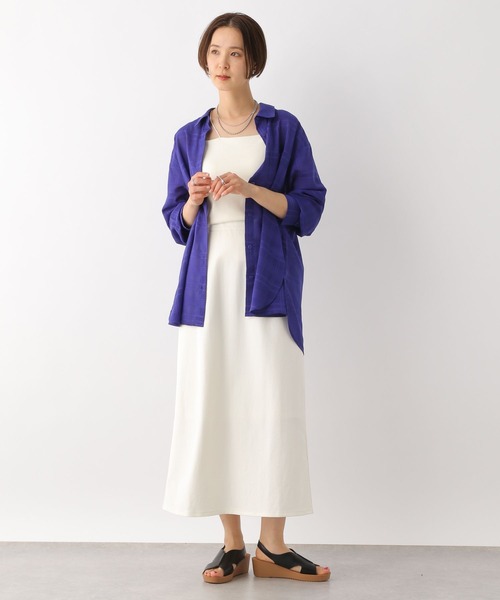 LEPSIM（レプシィム）の「シアーチェックシャツ　111925（シャツ/ブラウス・レディース・ブラック/オフホワイト/ブルー・FREE）」の20枚目の写真