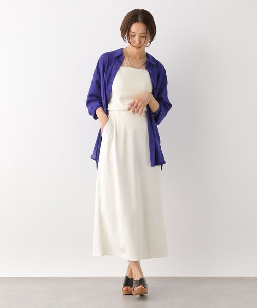 LEPSIM（レプシィム）の「シアーチェックシャツ　111925（シャツ/ブラウス・レディース・ブラック/オフホワイト/ブルー・FREE）」の21枚目の写真