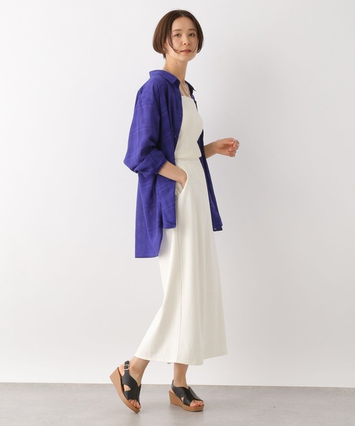 LEPSIM（レプシィム）の「シアーチェックシャツ　111925（シャツ/ブラウス・レディース・ブラック/オフホワイト/ブルー・FREE）」の22枚目の写真