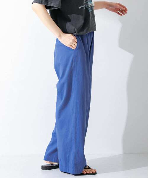 URBAN RESEARCH Sonny Label（アーバンリサーチサニーレーベル）の「コットンイージーカラーワイドパンツ（その他パンツ・レディース・オフホワイト/ブルー/グリーン系その他/ネイビー・36/38）」の7枚目の写真