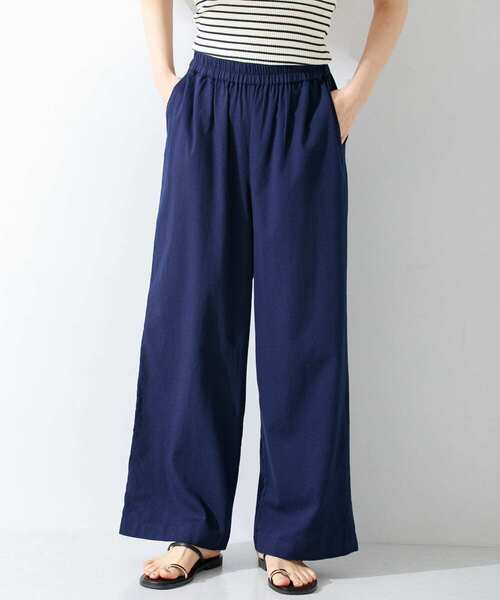 URBAN RESEARCH Sonny Label（アーバンリサーチサニーレーベル）の「コットンイージーカラーワイドパンツ（その他パンツ・レディース・オフホワイト/ブルー/グリーン系その他/ネイビー・36/38）」の12枚目の写真