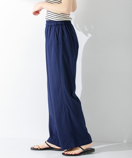 URBAN RESEARCH Sonny Label（アーバンリサーチサニーレーベル）の「コットンイージーカラーワイドパンツ（その他パンツ・レディース・オフホワイト/ブルー/グリーン系その他/ネイビー・36/38）」の14枚目の写真