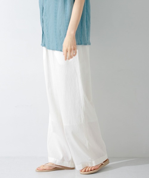 URBAN RESEARCH Sonny Label（アーバンリサーチサニーレーベル）の「コットンイージーカラーワイドパンツ（その他パンツ・レディース・オフホワイト/ブルー/グリーン系その他/ネイビー・36/38）」の20枚目の写真