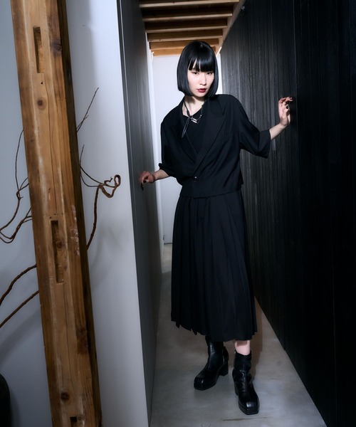 HARE（ハレ）の「YOSEガウチョパンツ(HARE)（その他パンツ・メンズ・グレー/ブラック・FREE）」の6枚目の写真