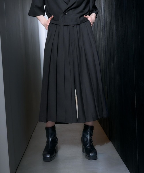 HARE（ハレ）の「YOSEガウチョパンツ(HARE)（その他パンツ・メンズ・グレー/ブラック・FREE）」の11枚目の写真