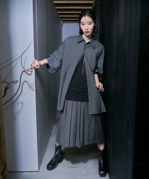 HARE（ハレ）の「YOSEガウチョパンツ(HARE)（その他パンツ・メンズ・グレー/ブラック・FREE）」の15枚目の写真