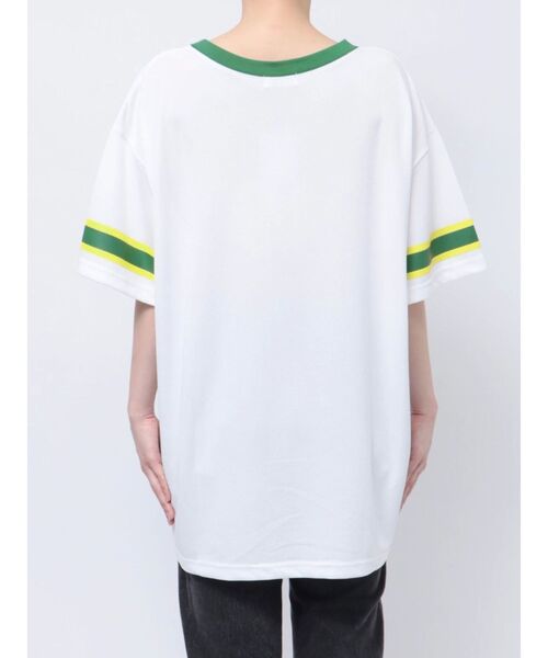 EVRIS（エヴリス）の「【みちょぱコラボ】ユニフォームBIG Tシャツ（Tシャツ/カットソー・レディース・グリーン/ブルー/ブラック・FREE）」の11枚目の写真