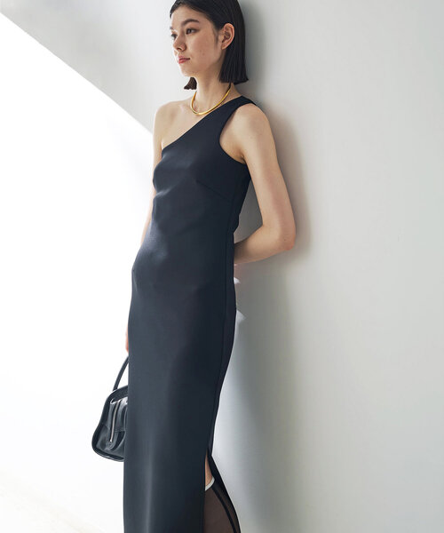新品未使用　Whim Gazette　コットンシフォンノースリーブコンビネゾン Whim Gazette（ウィムガゼット）の「コットンシフォンギャザー