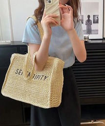 ストローバッグ トート かごバッグ韓国風