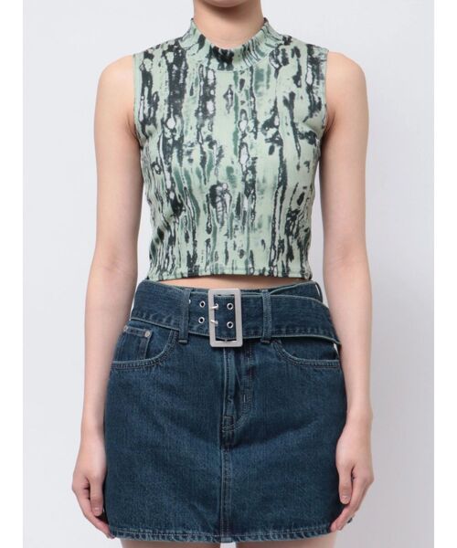 EMODA(エモダ)の「ミニハイネックリブトップ(タンクトップ・レディース・その他/ブルー/ホワイト/ブラック・FREE)」の17枚目の写真