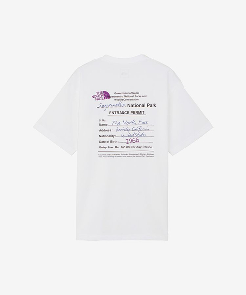 THE NORTH FACE(ザノースフェイス)の「《WEB限定》【THE NORTH FACE / ザ ノースフェイス】S/S ENTRANCE PERMISSION T(Tシャツ/カットソー・メンズ・ブラック/ホワイト・MEDIUM/X-LARGE/LARGE)」の1枚目の写真