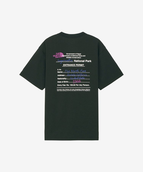 THE NORTH FACE(ザノースフェイス)の「《WEB限定》【THE NORTH FACE / ザ ノースフェイス】S/S ENTRANCE PERMISSION T(Tシャツ/カットソー・メンズ・ブラック/ホワイト・MEDIUM/X-LARGE/LARGE)」の2枚目の写真