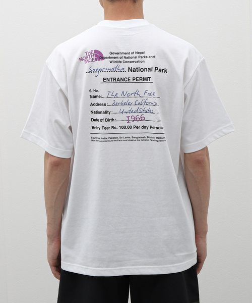 THE NORTH FACE(ザノースフェイス)の「《WEB限定》【THE NORTH FACE / ザ ノースフェイス】S/S ENTRANCE PERMISSION T(Tシャツ/カットソー・メンズ・ブラック/ホワイト・MEDIUM/X-LARGE/LARGE)」の8枚目の写真