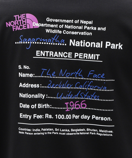 THE NORTH FACE(ザノースフェイス)の「《WEB限定》【THE NORTH FACE / ザ ノースフェイス】S/S ENTRANCE PERMISSION T(Tシャツ/カットソー・メンズ・ブラック/ホワイト・MEDIUM/X-LARGE/LARGE)」の16枚目の写真