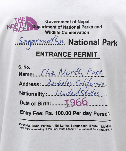 THE NORTH FACE(ザノースフェイス)の「《WEB限定》【THE NORTH FACE / ザ ノースフェイス】S/S ENTRANCE PERMISSION T(Tシャツ/カットソー・メンズ・ブラック/ホワイト・MEDIUM/X-LARGE/LARGE)」の17枚目の写真