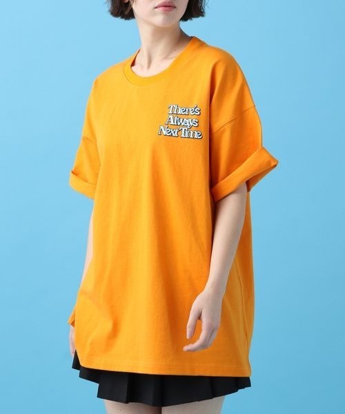 PBLIM(ページボーイリム)の「PBLIM/ボーンロゴT(Tシャツ/カットソー・レディース・オレンジ/ネイビー/ブルー/オフホワイト・LARGE/MEDIUM)」の1枚目の写真