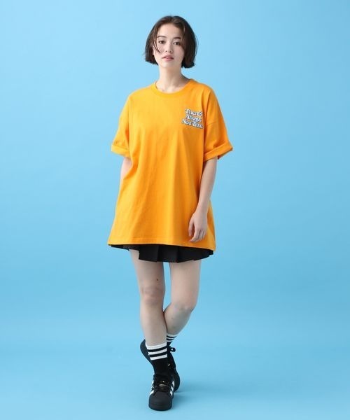 PBLIM(ページボーイリム)の「PBLIM/ボーンロゴT(Tシャツ/カットソー・レディース・オレンジ/ネイビー/ブルー/オフホワイト・LARGE/MEDIUM)」の10枚目の写真