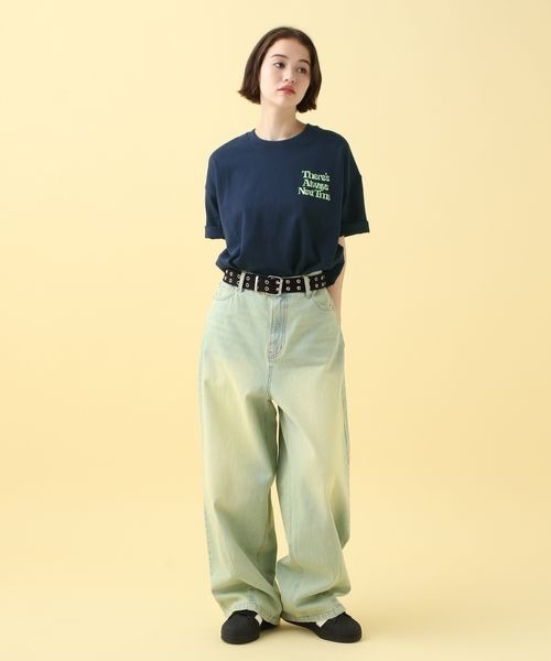 PBLIM(ページボーイリム)の「PBLIM/ボーンロゴT(Tシャツ/カットソー・レディース・オレンジ/ネイビー/ブルー/オフホワイト・LARGE/MEDIUM)」の5枚目の写真