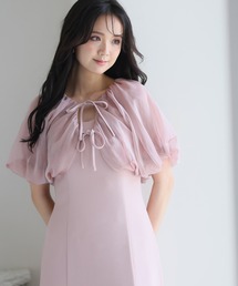 バルーンヘム パーティー ドレス セレモニー ロング&袖あり 結婚式 フォーマル オケージョンドレス お呼ばれ 二次会 成人式