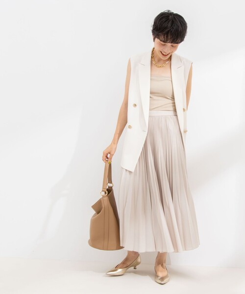 新品未使用 ノーリーズ 洗える！ ブライトジョーゼットプリーツスカート ノーリーズソフィー NOLLEY'S sophi ウォッシャブルブライト