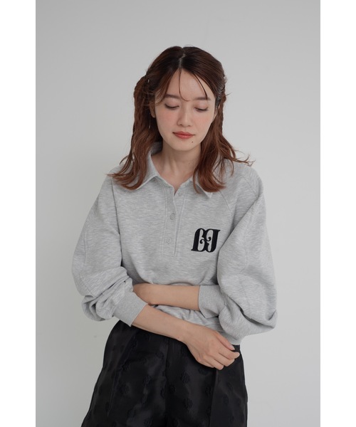 JUMELLE（ジュメロ）の「polo logo sweat（スウェット・レディース・グレー・FREE）」の3枚目の写真