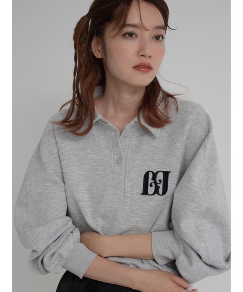 JUMELLE（ジュメロ）の「polo logo sweat（スウェット・レディース・グレー・FREE）」の4枚目の写真