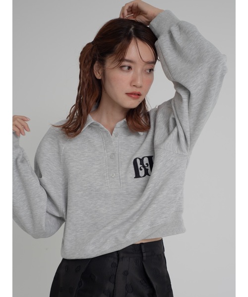 JUMELLE（ジュメロ）の「polo logo sweat（スウェット・レディース・グレー・FREE）」の6枚目の写真