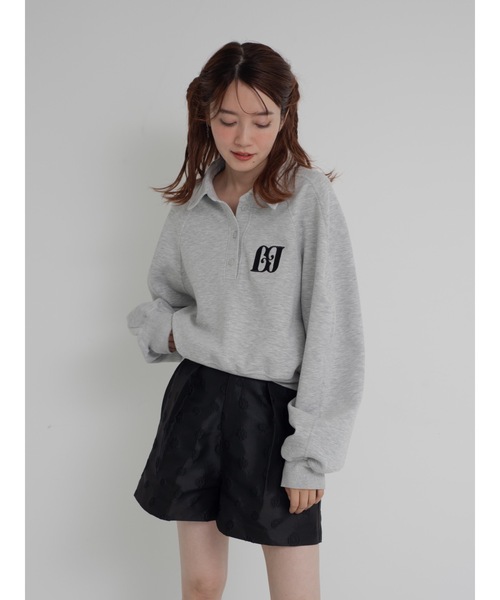 JUMELLE（ジュメロ）の「polo logo sweat（スウェット・レディース・グレー・FREE）」の7枚目の写真