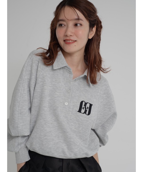JUMELLE（ジュメロ）の「polo logo sweat（スウェット・レディース・グレー・FREE）」の5枚目の写真