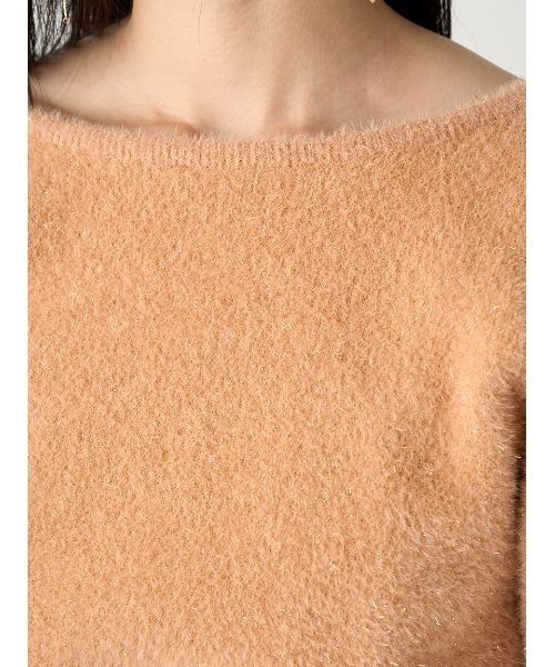 FRAY I.D(フレイアイディー)の「2wayラメフェザーパフスリーブニット(ニット/セーター・レディース・グレー/アイボリー/ブラック/コーラルピンク・FREE)」の15枚目の写真