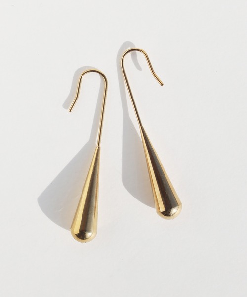 abaskdesign（アバスクデザイン）の「金属アレルギー対応 ドロップロングフックピアス（ピアス（両耳用）・レディース・ゴールド/シルバー・FREE）」の7枚目の写真