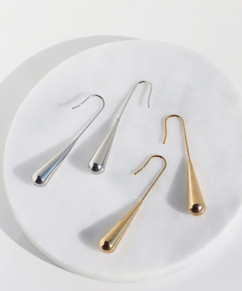 abaskdesign（アバスクデザイン）の「金属アレルギー対応 ドロップロングフックピアス（ピアス（両耳用）・レディース・ゴールド/シルバー・FREE）」の17枚目の写真