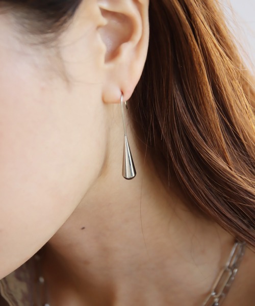abaskdesign（アバスクデザイン）の「金属アレルギー対応 ドロップロングフックピアス（ピアス（両耳用）・レディース・ゴールド/シルバー・FREE）」の16枚目の写真