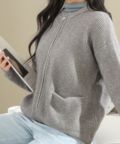 2WAY ZIP UP KNIT（ニット/セーター）｜Jieda（ジエダ）のファッション