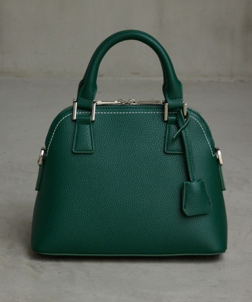 AZUL by moussy(アズールバイマウジー)の「ダブルジッパーハンドバッグ(ハンドバッグ・レディース・シルバー/ブルー/グレー/レッド/ブラック/アイボリー/グリーン系その他2/ベージュ/ブラウン/グリーン・FREE)」の6枚目の写真