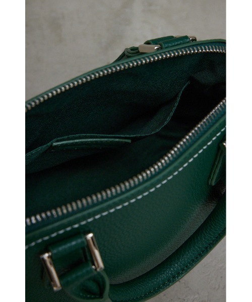 AZUL by moussy(アズールバイマウジー)の「ダブルジッパーハンドバッグ(ハンドバッグ・レディース・シルバー/ブルー/グレー/レッド/ブラック/アイボリー/グリーン系その他2/ベージュ/ブラウン/グリーン・FREE)」の20枚目の写真