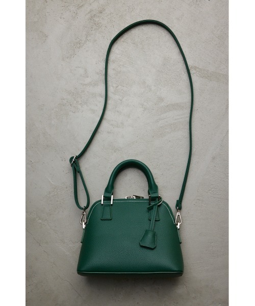 AZUL by moussy(アズールバイマウジー)の「ダブルジッパーハンドバッグ(ハンドバッグ・レディース・シルバー/ブルー/グレー/レッド/ブラック/アイボリー/グリーン系その他2/ベージュ/ブラウン/グリーン・FREE)」の13枚目の写真