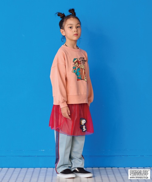 Life Support Products(ライフサポートプロダクツ)の「裏毛プリントトレーナー(スウェット・キッズ・杢グレー/オフホワイト/アイボリー/ピンク/グリーン/レッド/マスタード/ネイビー/チャコール/ラベンダー・80/90/95/100/110/120/130/140/150)」の17枚目の写真